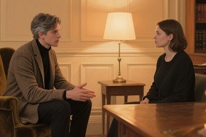 Personne en contemplation, symbolisant la réflexion et le soutien psychologique